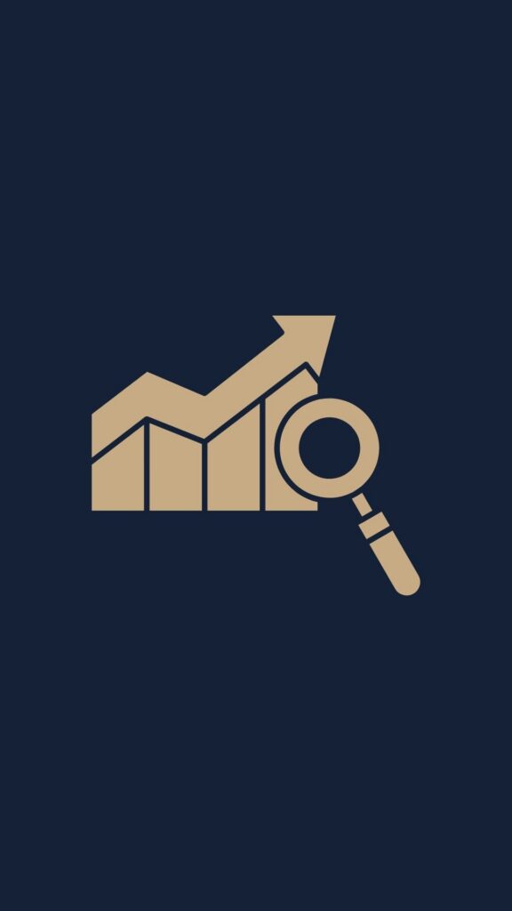 Icon fuer Immobilienbewertung, Marktanalyse und Objektprufung